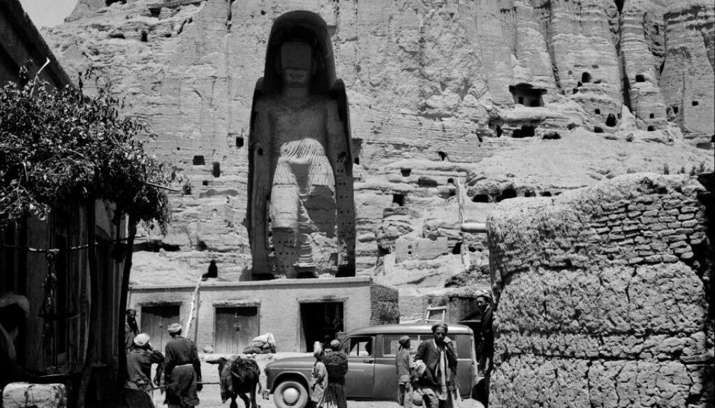 Geschichte Afgahnistans Buddha Figur im Bamyan Tal