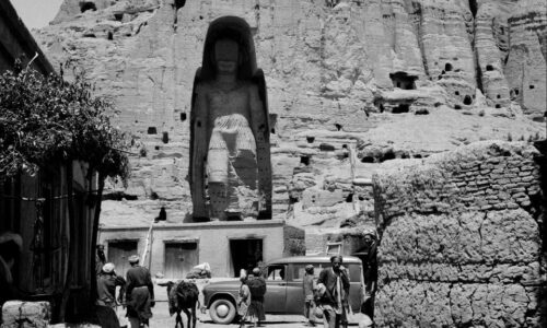 Geschichte Afgahnistans Buddha Figur im Bamyan Tal