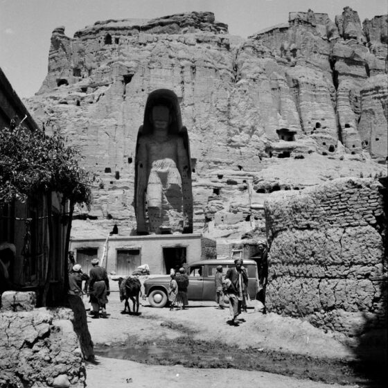 Geschichte Afgahnistans Buddha Figur im Bamyan Tal