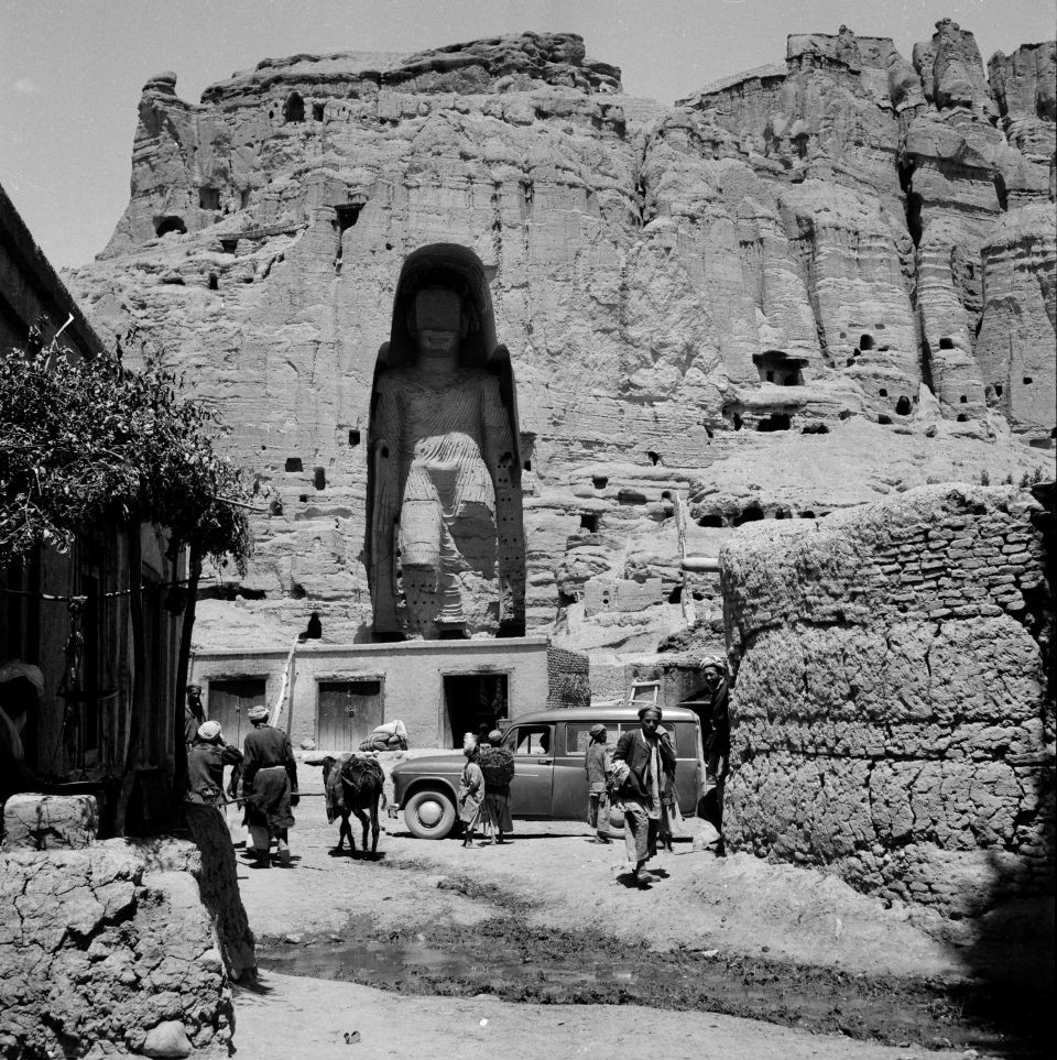 Geschichte Afgahnistans Buddha Figur im Bamyan Tal