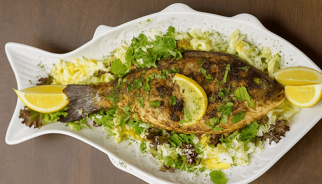 KABOBE MAHI – GEGRILLTE DORADE NACH ARONS ART